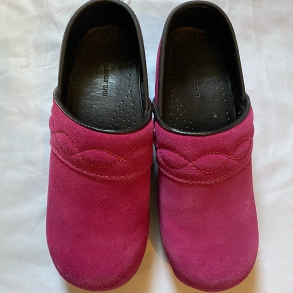 Lands end pink clogs size 6D shoes work shoes